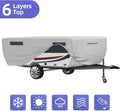 Gray Waterproof Polypropylene Pop Up Camper Cover for 12' - 14' Trailers C4885