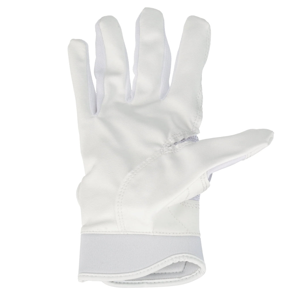 White Large Fastpitch Softball Batting Gloves A9029