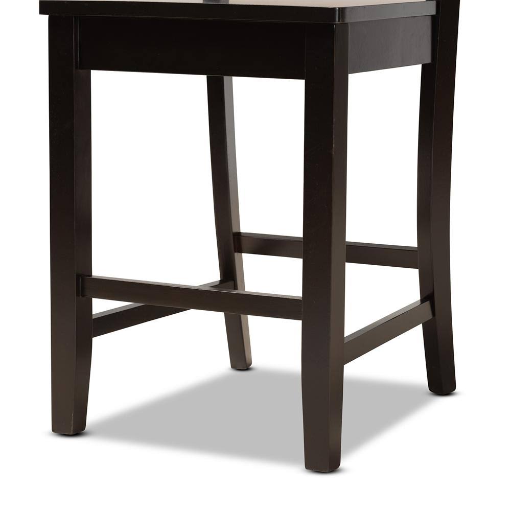 Walnut Brown 2-Piece Counter Stool Set X334371