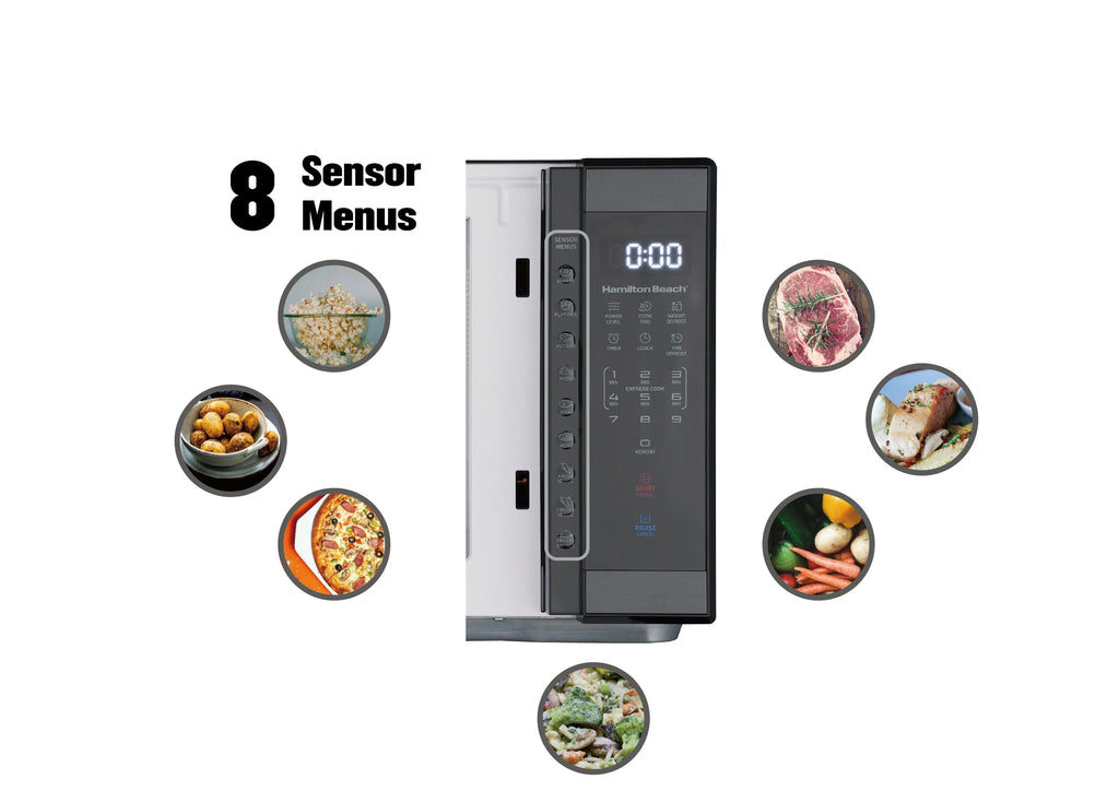 1.1 cu ft Stainless Steel Countertop Microwave Oven N2847