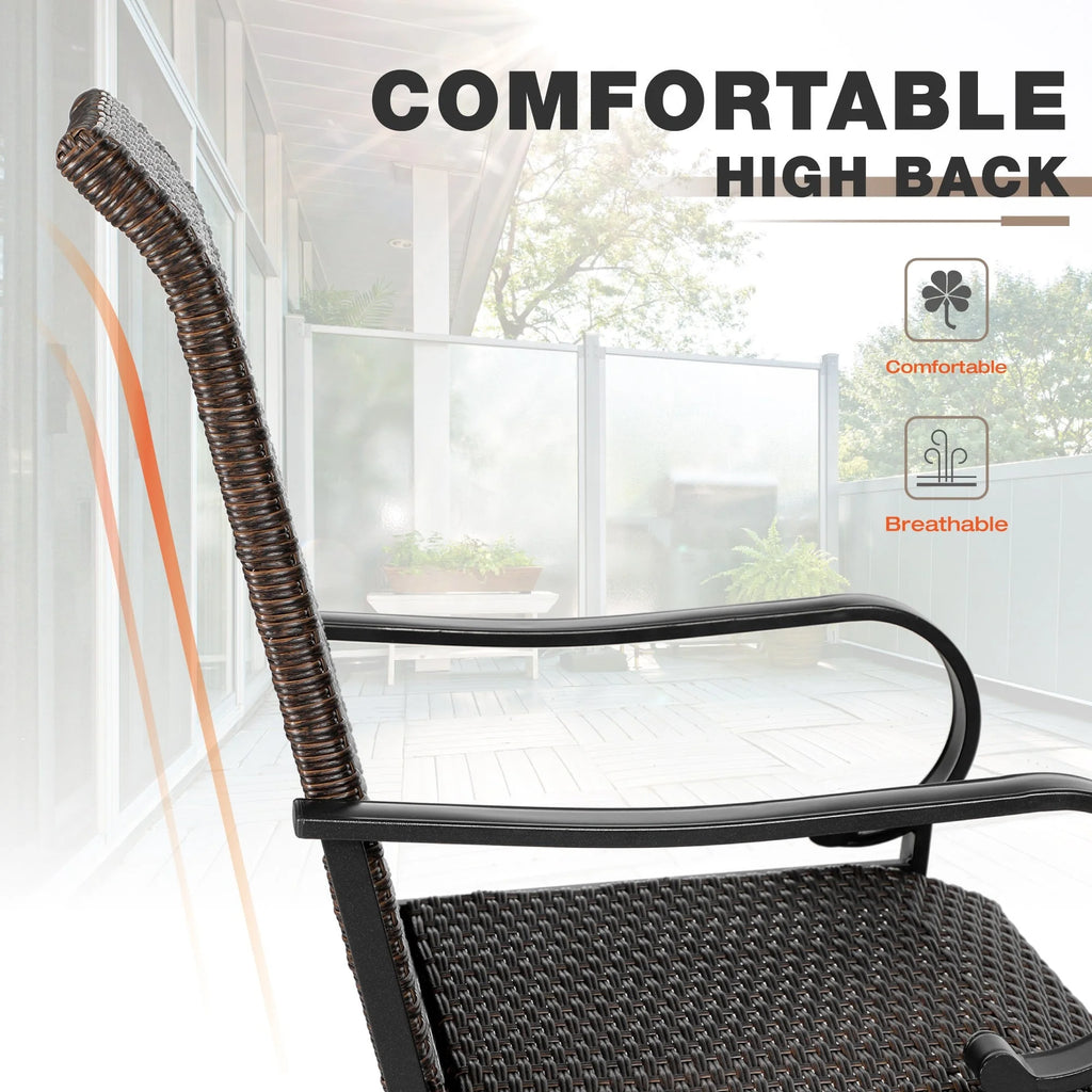 7 Pieces Wicker Rattan Patio Dining Set J1084