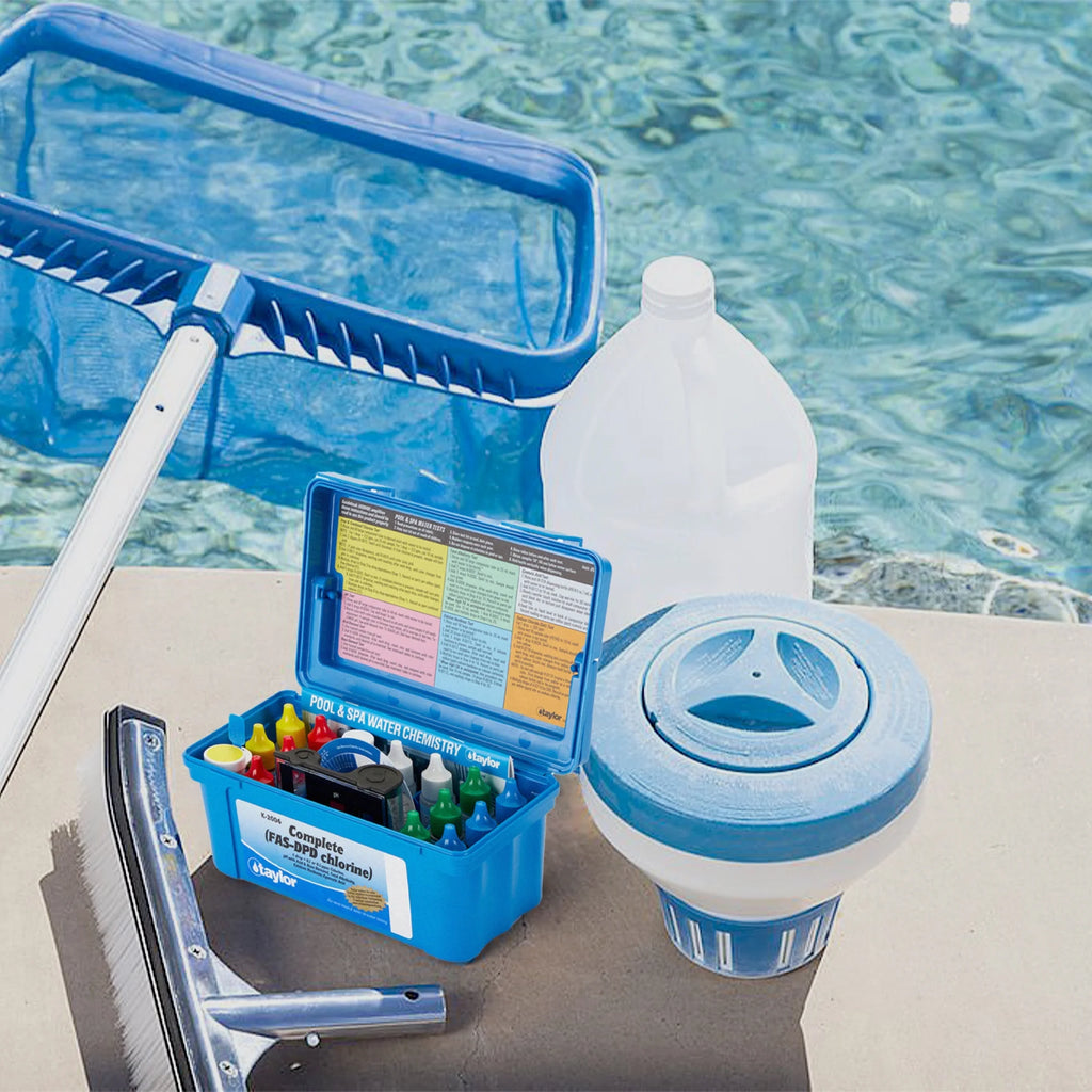 Complete Swimming Pool Water Test Kit Chlorine pH Alkalinity N64495