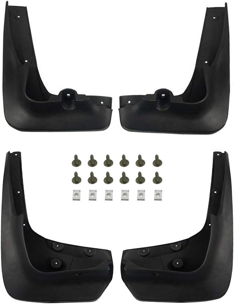 Splash Guards Mud Flaps Mudguards Replacement for BMW X6 2010-2014 E71 Series Sport Utility Front and Rear 4-PC Pack of 2 Q712