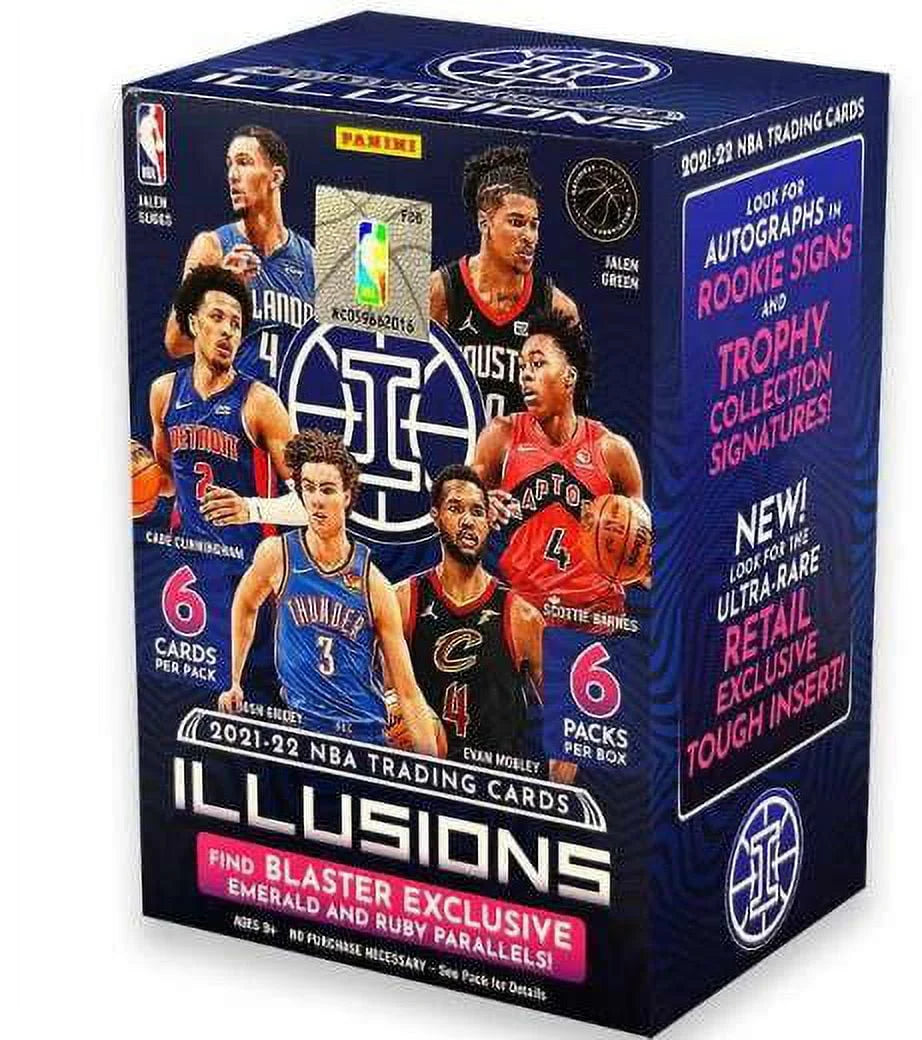 2021-22 Basketball Trading Card Blaster Box (6 Packs) Y542