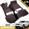 Leather Car Floor Mats Custom Fit 1st & 2nd Row Black Q29213