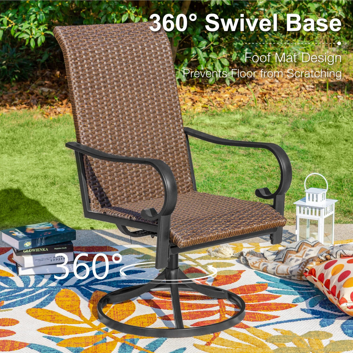 7 Pieces Wicker Rattan Patio Dining Set J1084