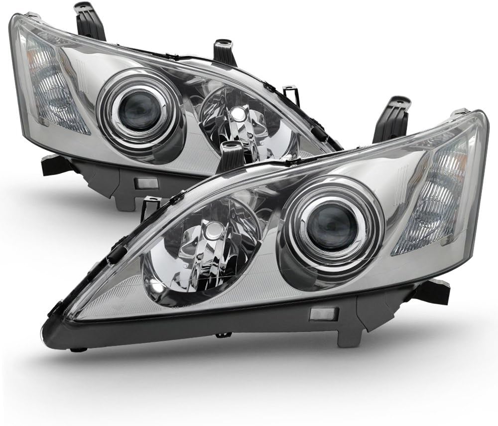 Projector Headlights Headlamps Assembly Pair W2784