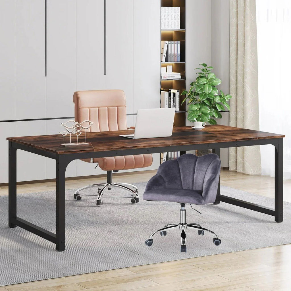 Gray Velvet Adjustable Lift Task Chair O968018