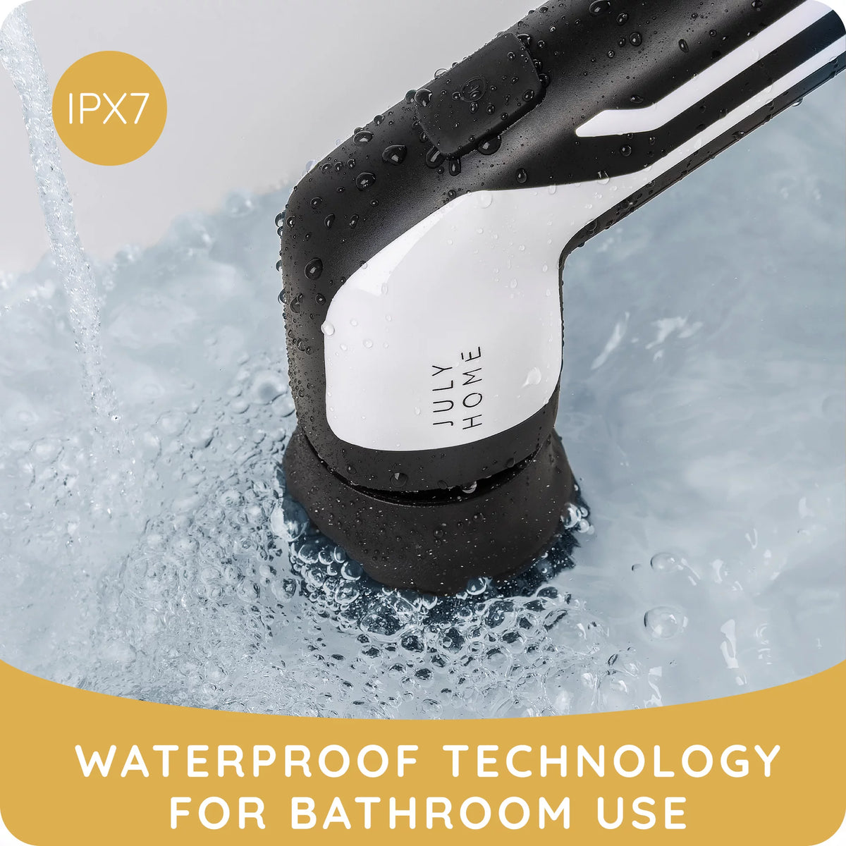 Cordless Handheld Electric Spin Scrubber with 3 Brush Heads E109