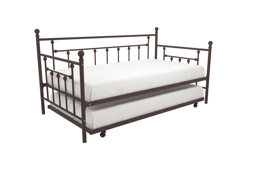 Bronze Metal Daybed and Trundle L527028