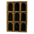 Reclaimed Wood 9 Arched Opening Display Case E238325