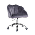 Gray Velvet Adjustable Lift Task Chair O968018