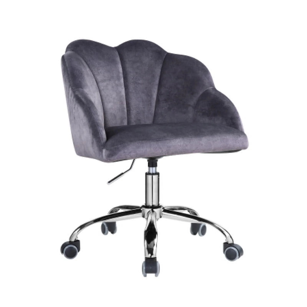 Gray Velvet Adjustable Lift Task Chair O968018