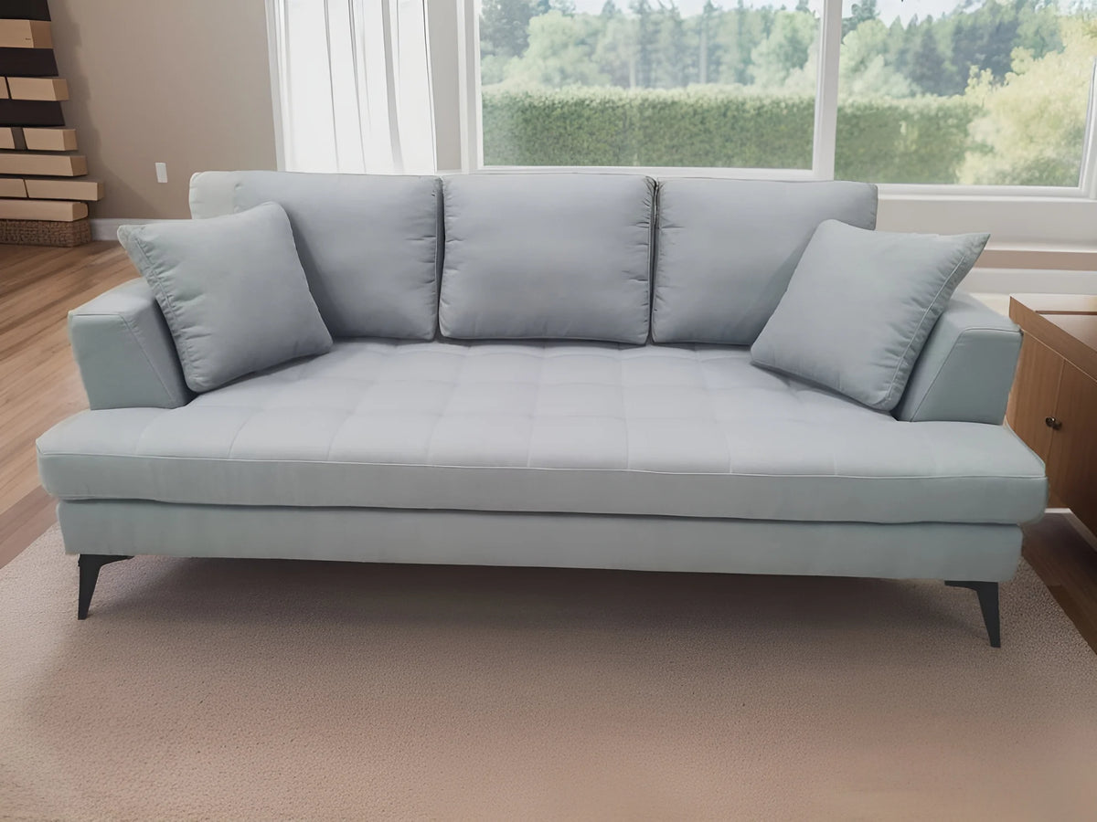 Gray Linen Fabric 3 Seater Sofa R2955