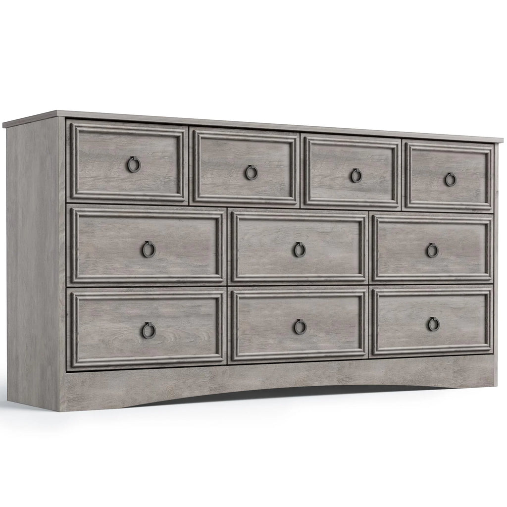White 10 Drawer Dresser T52520