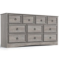White 10 Drawer Dresser T52520