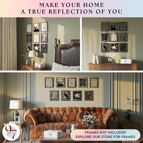 Framed Gothic Wall Art Set B3274