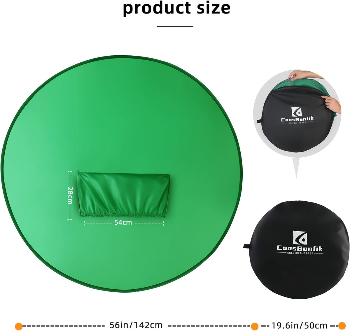Portable Green Screen Backdrop (56'') P59286