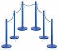 Medium Duty Stanchion and Chain Kit, Blue V373