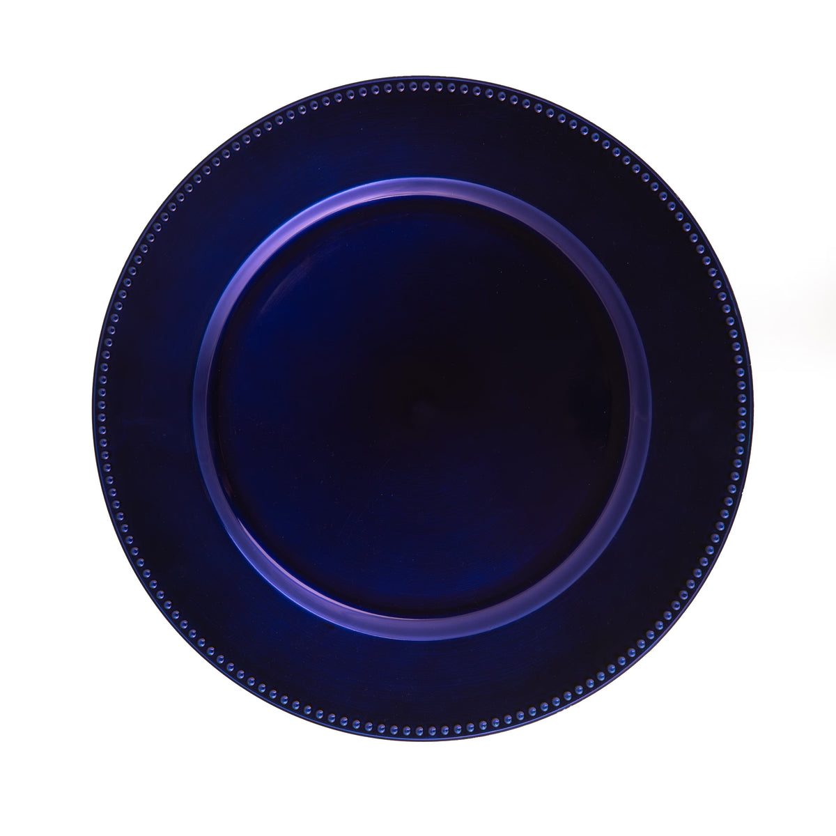 Beaded Charger Plate 13" Royal Blue Set of 12 X93930