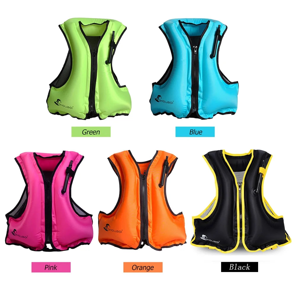 Inflatable Life Jacket for Swimming and Drifting J60836