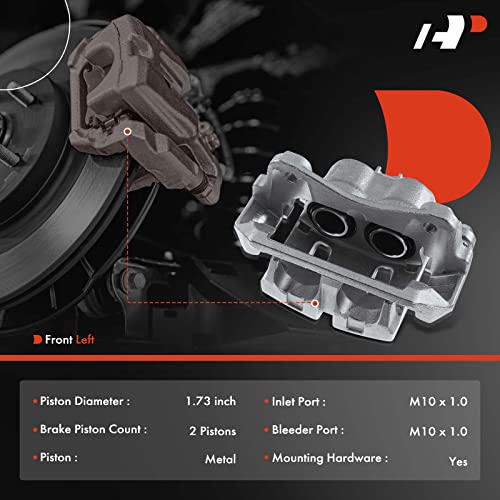 Disc Brake Caliper Assembly with Bracket Front Left Driver Side L492