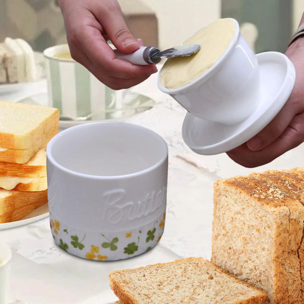 Butter Crock with Lid H61201