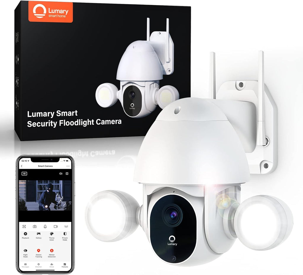 2K Security Camera Outdoor 3MP Color Night Vision Pan & Tilt 355° Motion Detection Wireless Wi-Fi N622
