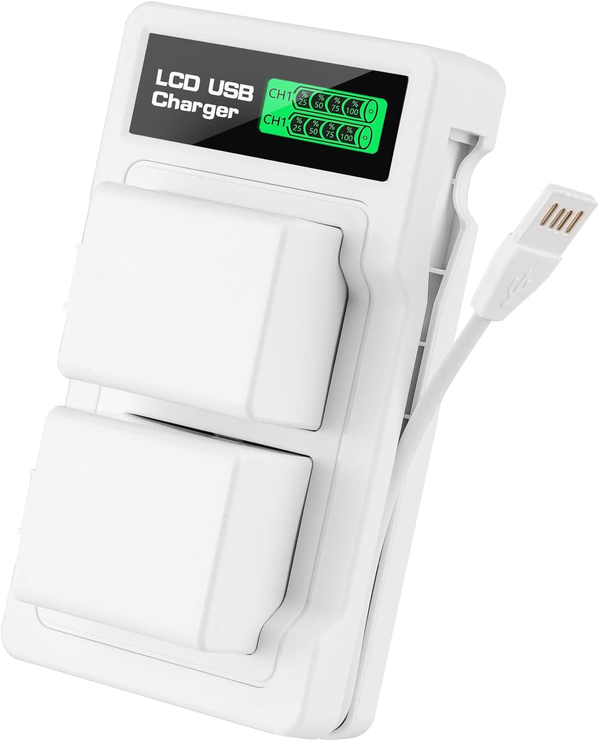 2-Pack 2580mAh Li-ion Rechargeable Batteries with Charger Station for Arlo Pro/Pro 2 Camera V615