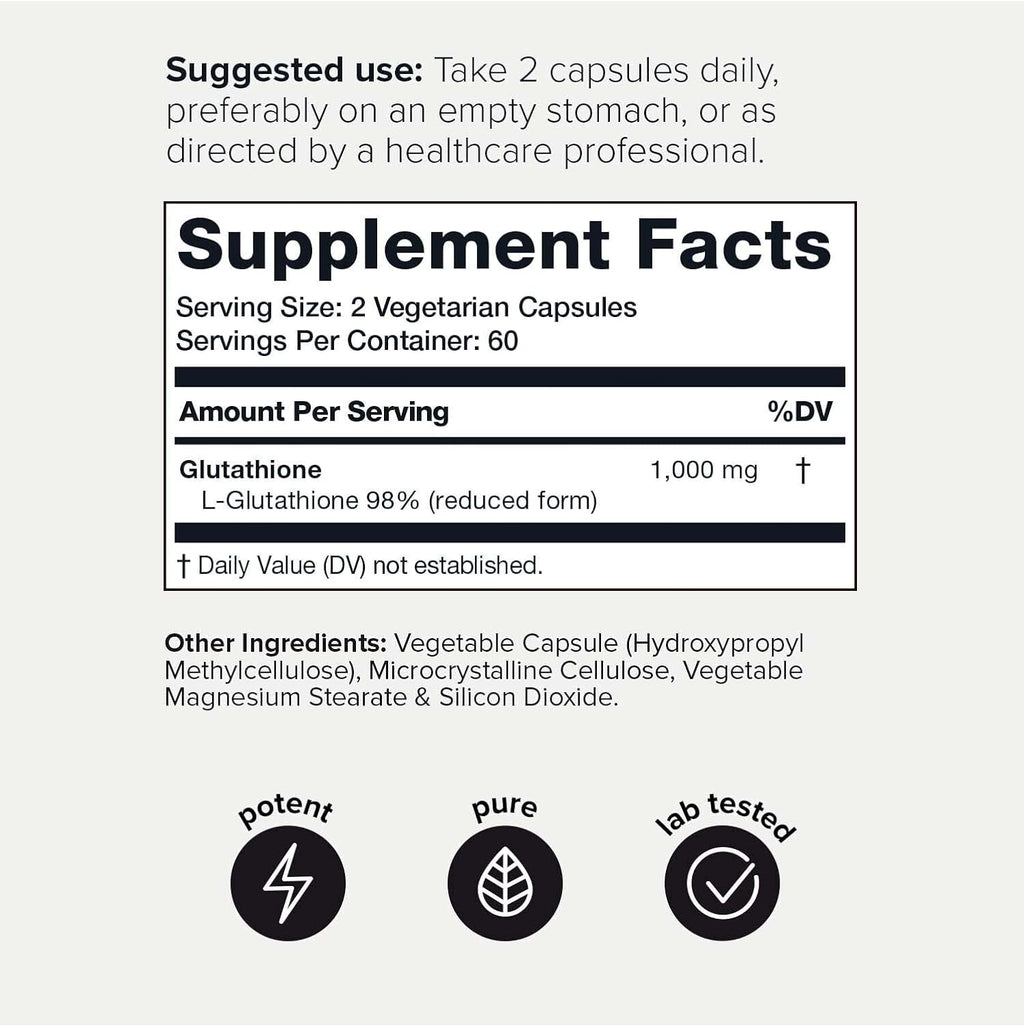 Glutathione & NAC Bundle 1300mg 98%+ NAC and Glutathione 1000mg W71479