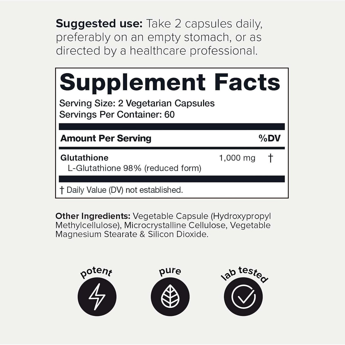 Glutathione & NAC Bundle 1300mg 98%+ NAC and Glutathione 1000mg W71479