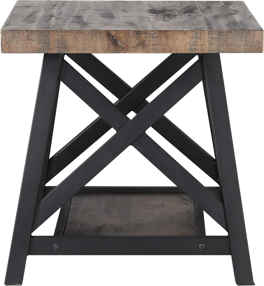 Rustic Oak Accent Table F186