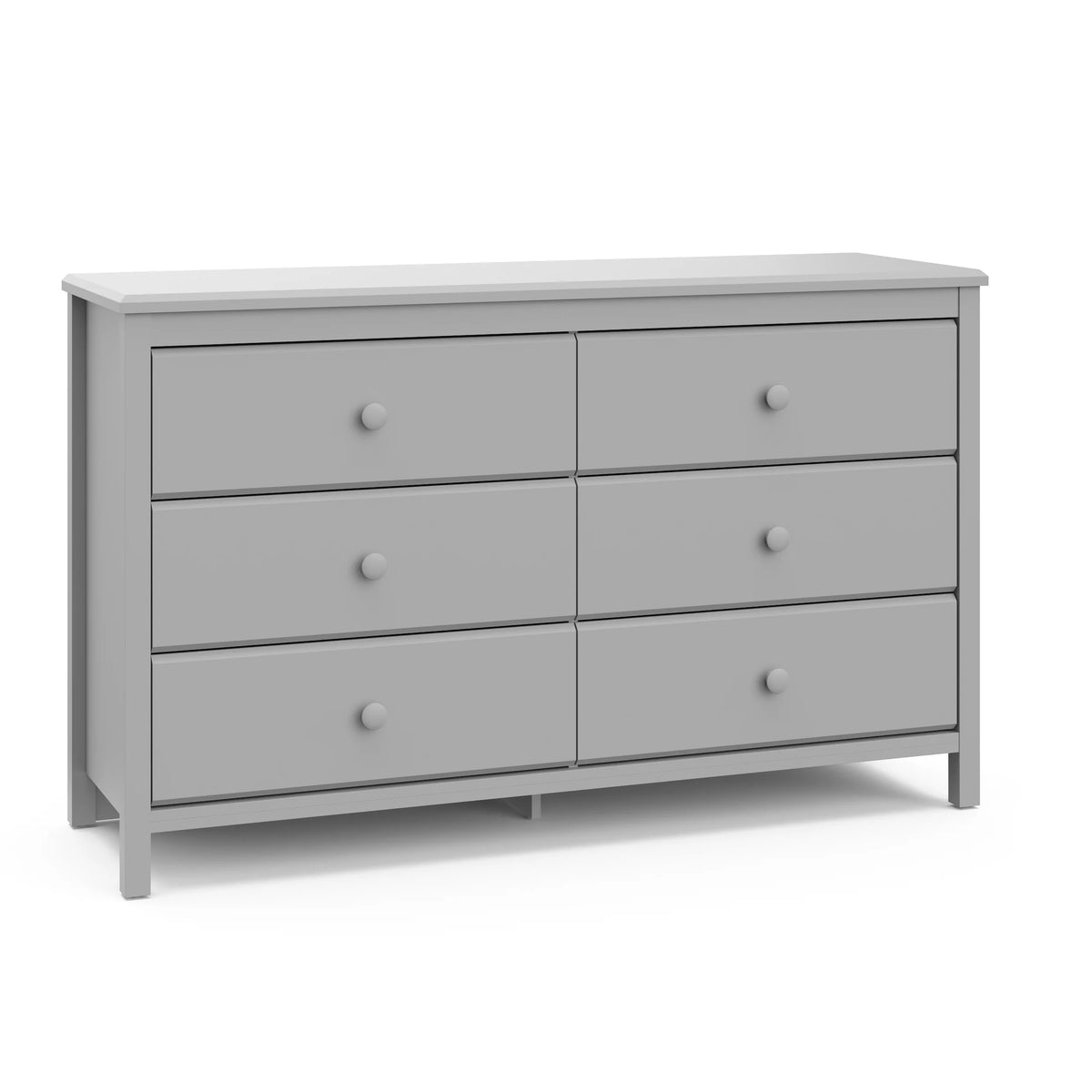 White 6 Drawer Double Dresser U89497