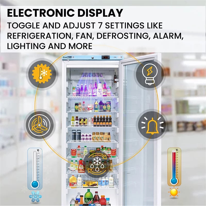 12.7cu.ft. Commercial Refrigerator with Glass Door E246