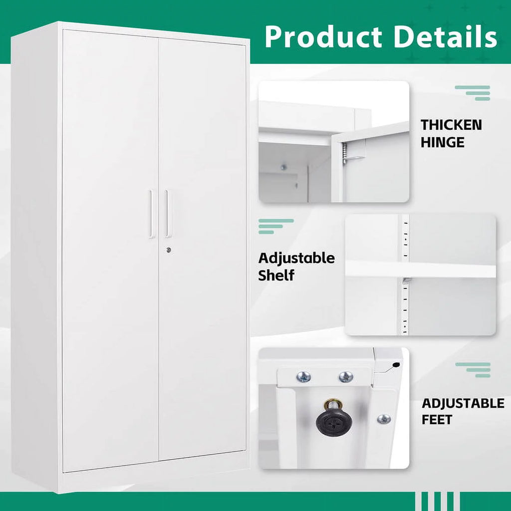 Metal Storage Cabinet with Locking Doors V4053