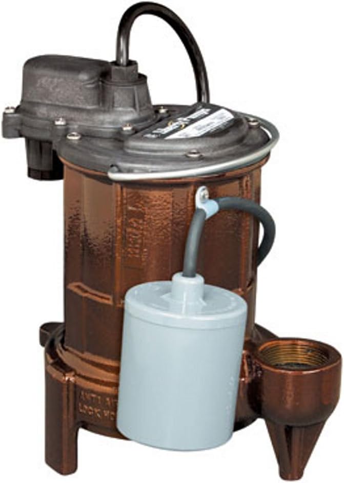 1/3 HP 1-1/2 Inch Cast Iron Automatic Submersible Sump Pump L931