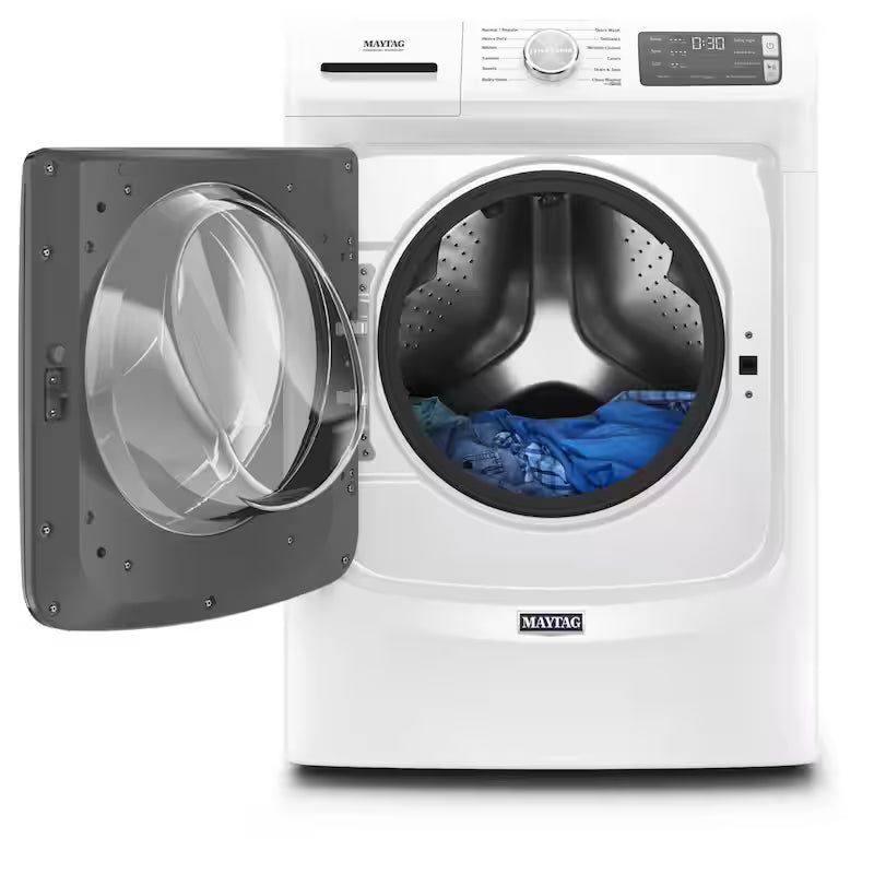 White Front Load Washing Machine with Steam P37005