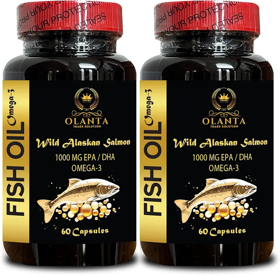 Omega 3 Fish Oil Supplements 1000mg EPA & DHA 120 Softgels S6220