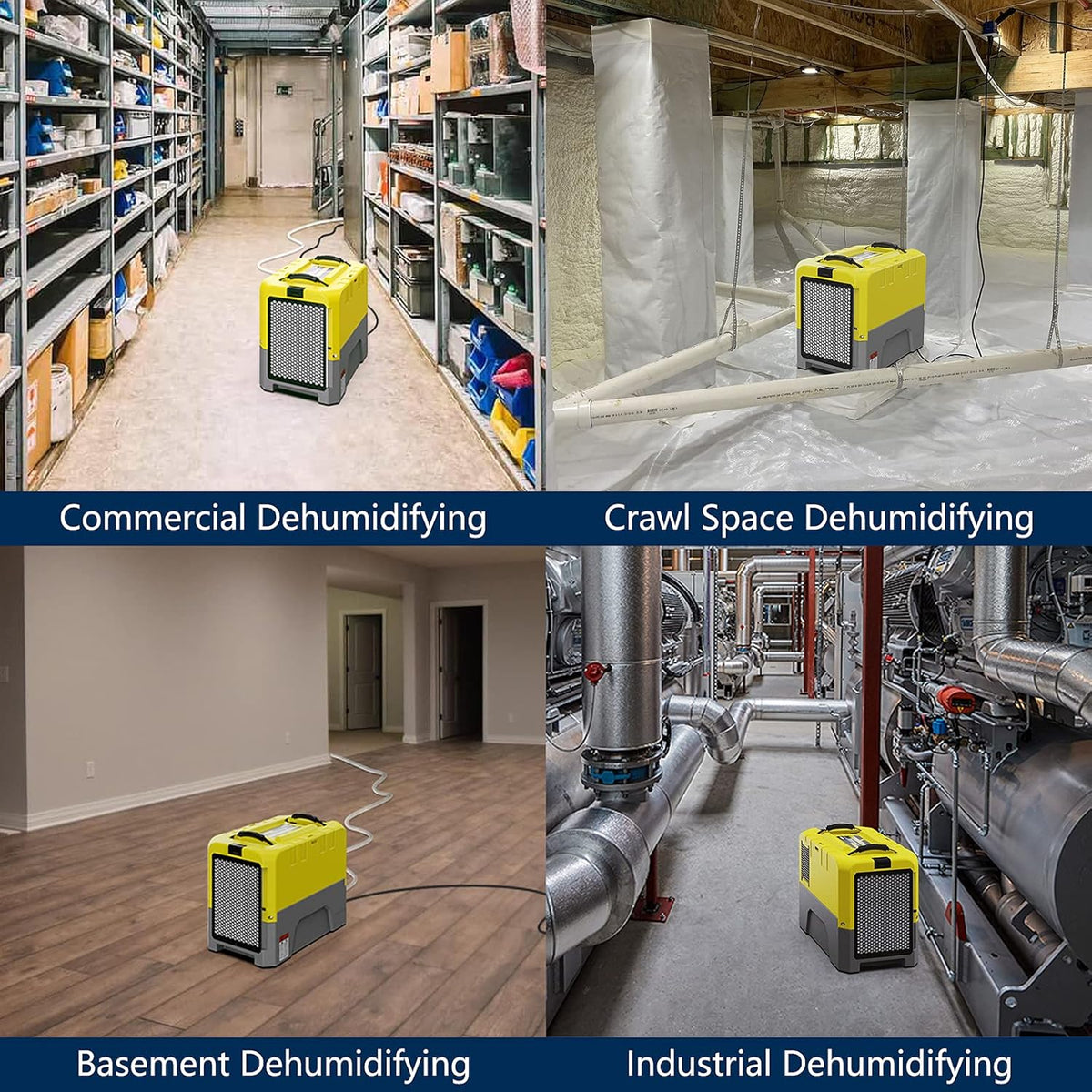 180 PPD Commercial Dehumidifier with Pump Drain Hose T46062