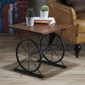 19-inch Metal Wheel Side Table C977342