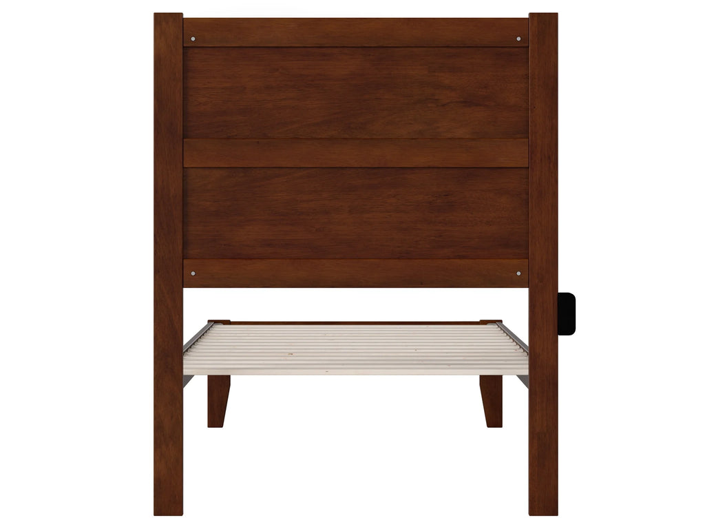 Twin XL Wood Platform Bed Frame with Panel Headboard N3484