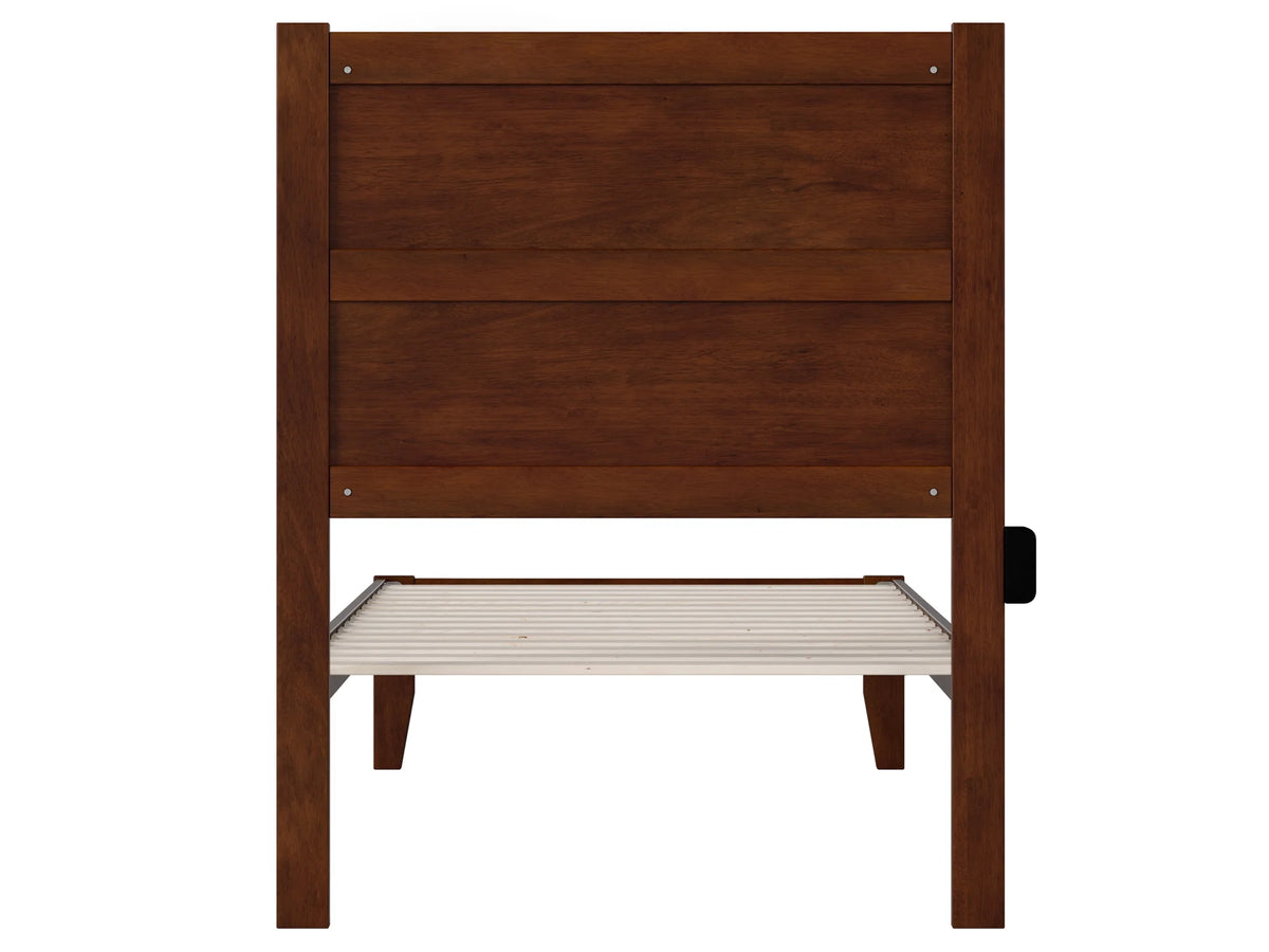 Twin XL Wood Platform Bed Frame with Panel Headboard N3484