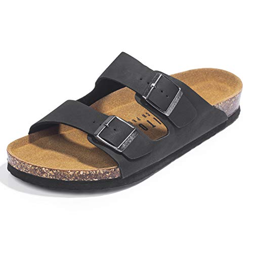 Arch Support Slides with Adjustable Buckle Straps and Cork Footbed N93179