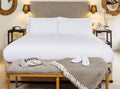 Jacquard White Top Sheet with Pocket 86 x 92 Full Z7048