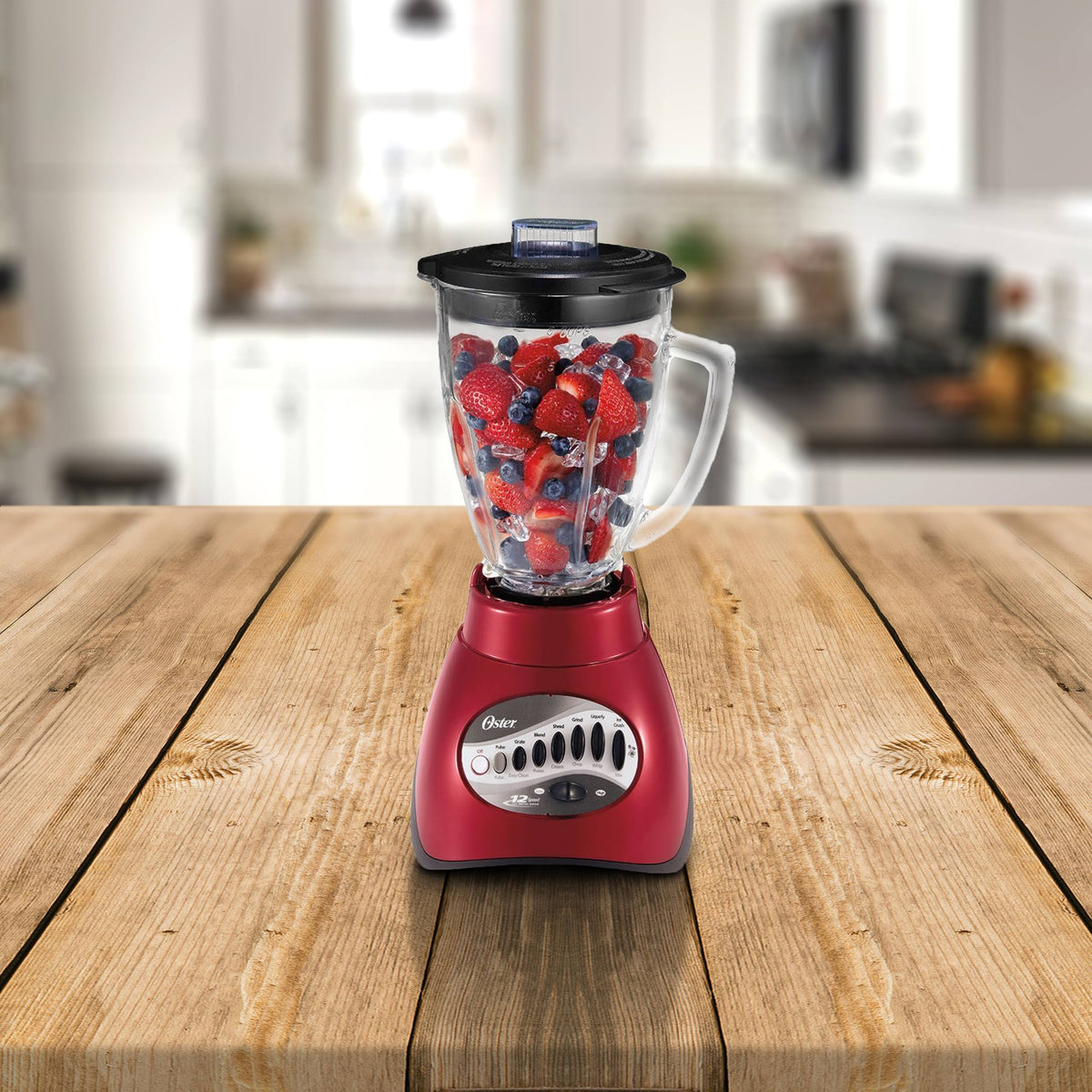 12-Speed Blender, 6-Cup Capacity, Metallic Red K827
