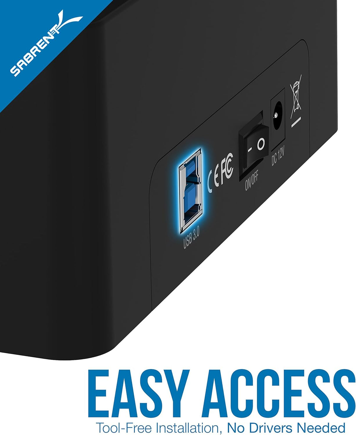 USB 3.0 to SATA Dual Bay External Hard Drive Docking Station for 2.5 or 3.5in HDD SSD with Hard Drive Duplicator Cloner Function 10TB Support Pack of 2 A1260