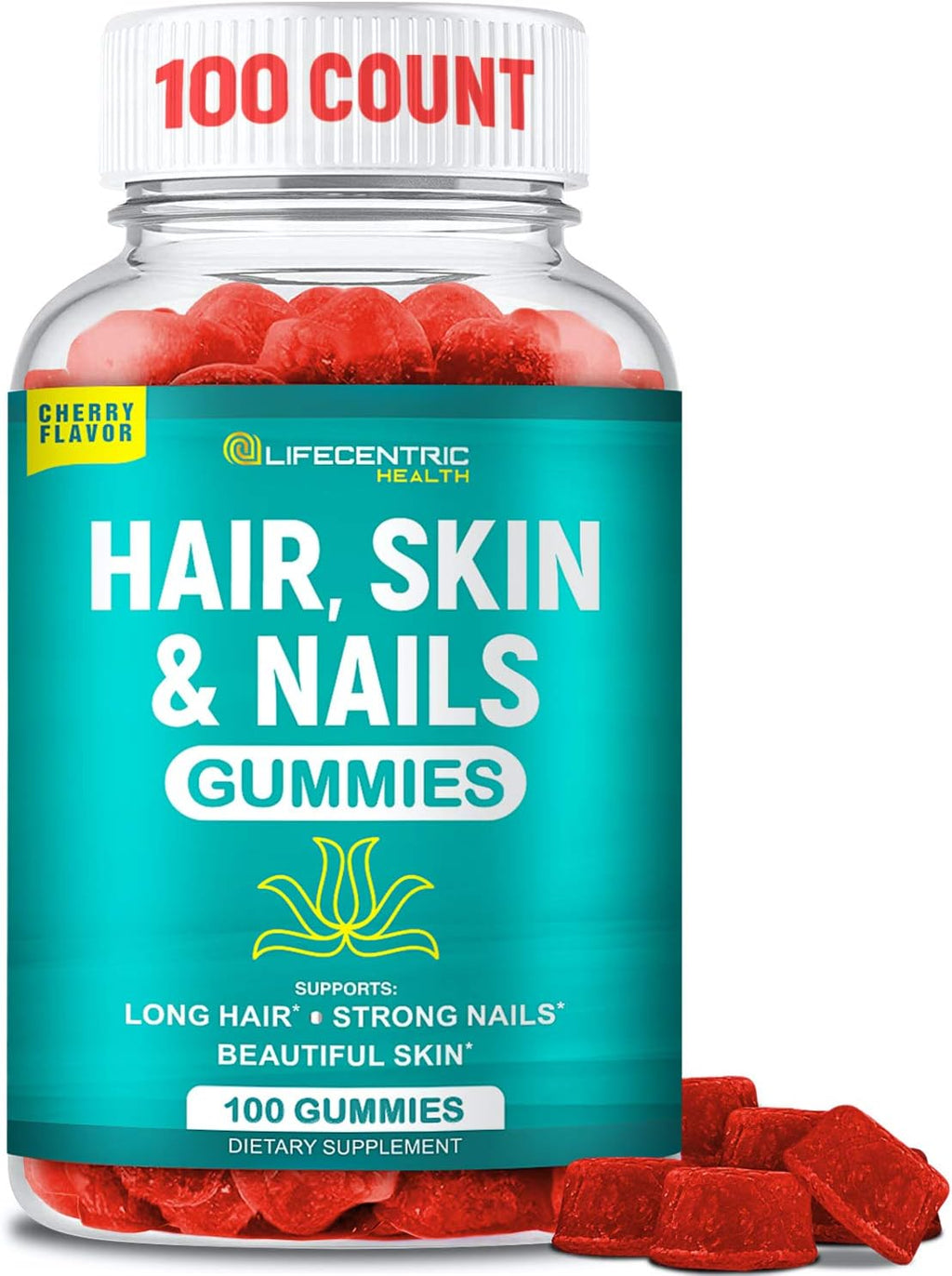 Hair Skin and Nails Gummies with Biotin 5000mcg R505