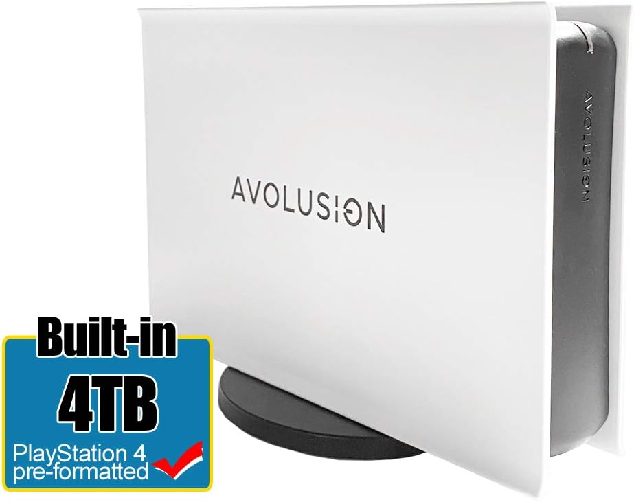 4TB USB 3.0 External Hard Drive White Pack of 2 Z378