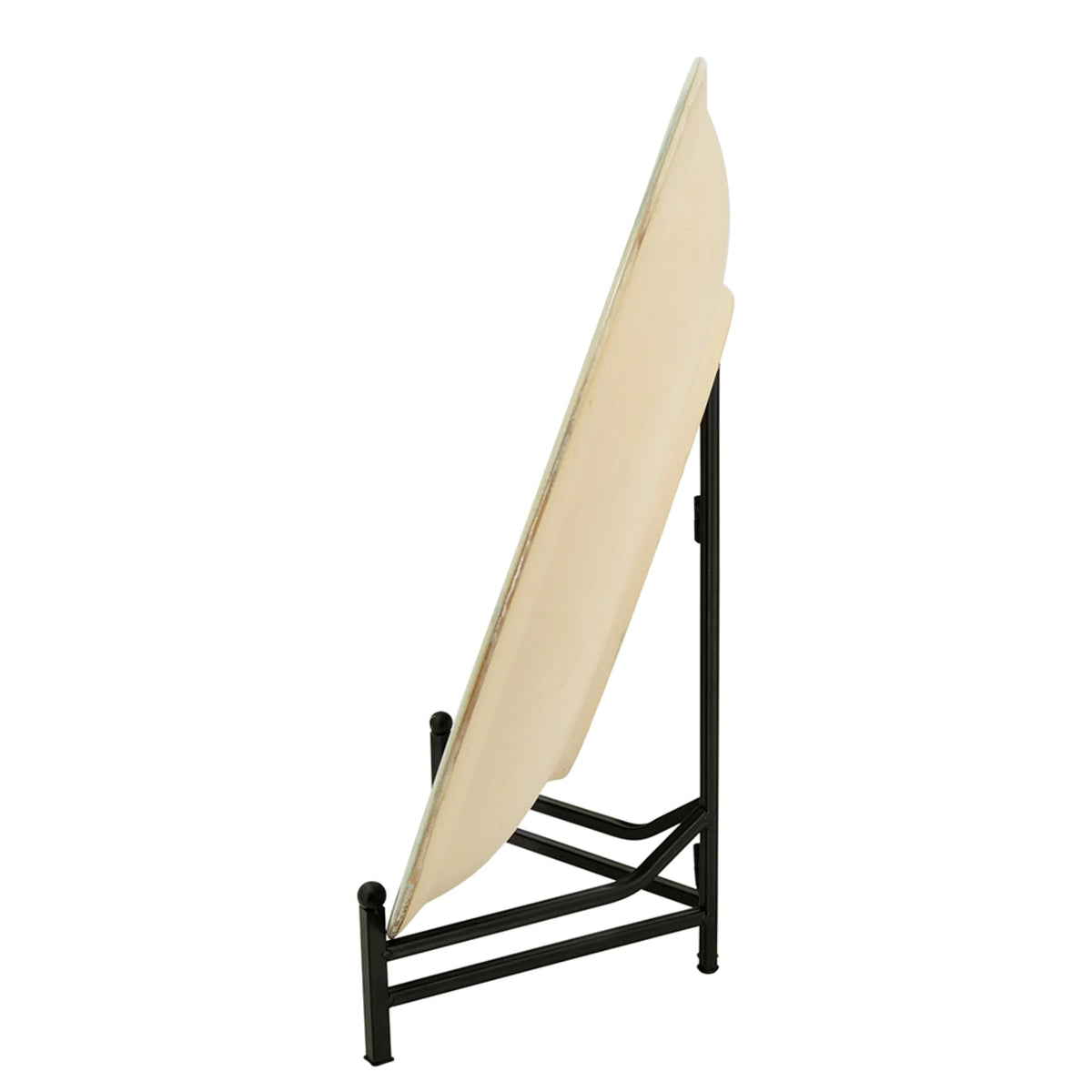 18" Blue and Beige Ceramic Charger with Stand B466294