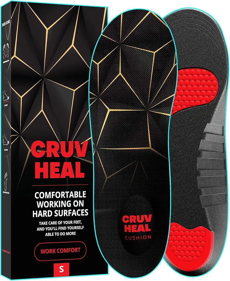 Black Low Arch Cushioning Work Boot Insoles C95494